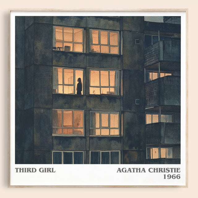 Third Girl Literary Art Print by Agatha Christie