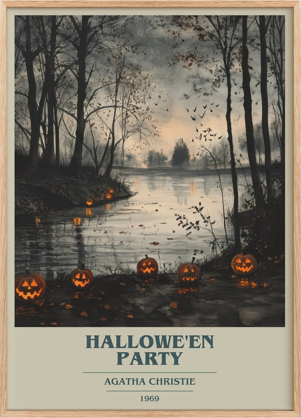 Hallowe'en Party Book Cover Poster by Agatha Christie