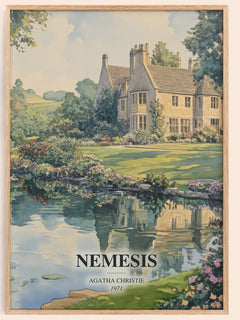 Nemesis Book Watercolour Illustration by Agatha Christie