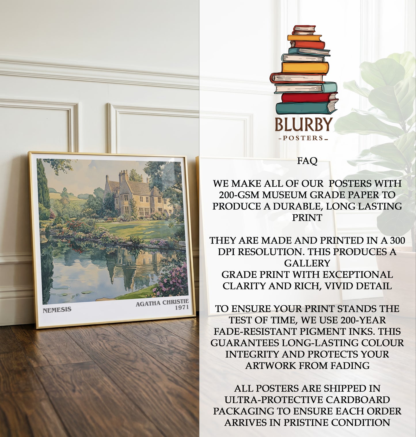 Nemesis Literary Art Print by Agatha Christie