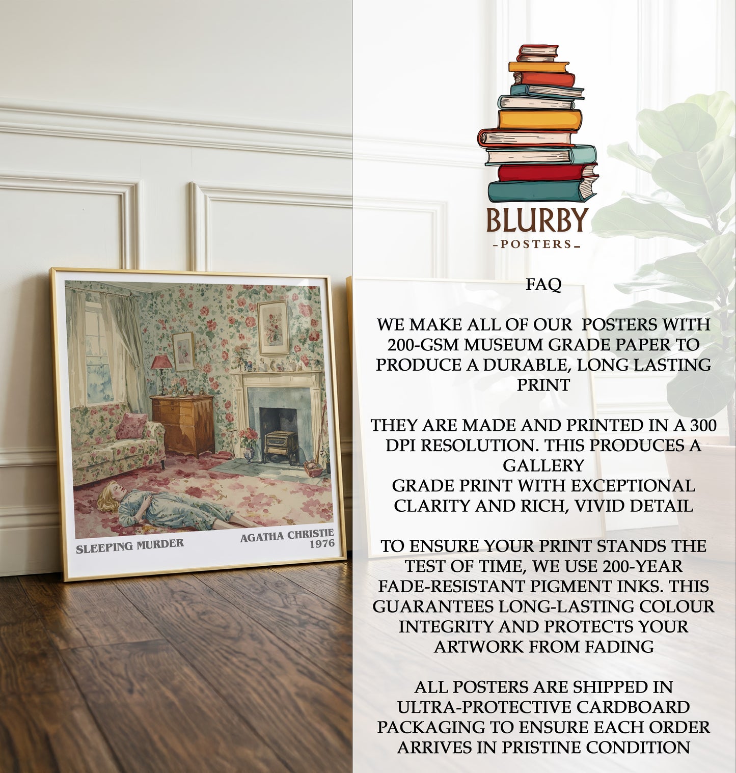 Sleeping Murder Literary Art Print by Agatha Christie
