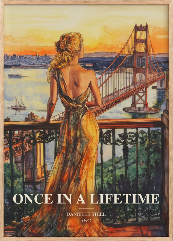 Once In A Lifetime Book Watercolour Illustration by Danielle Steel