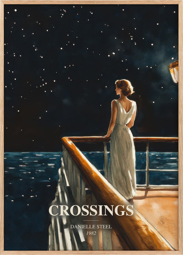 Crossings Book Watercolour Illustration by Danielle Steel