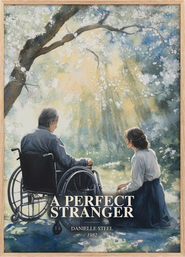 A Perfect Stranger Book Watercolour Illustration by Danielle Steel