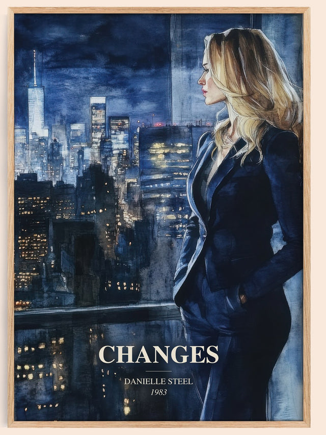 Changes Book Watercolour Illustration by Danielle Steel