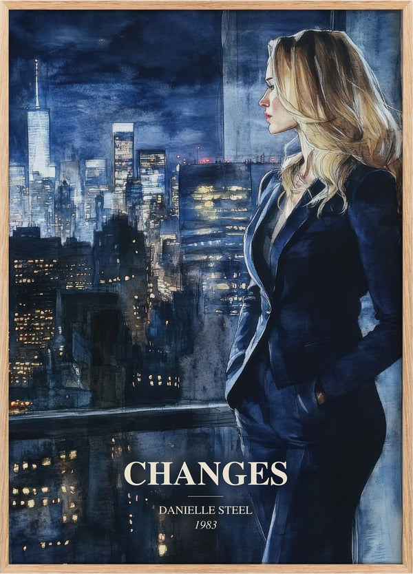 Changes Book Watercolour Illustration by Danielle Steel