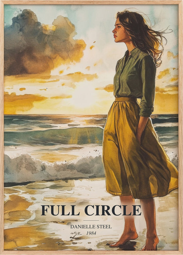 Full Circle Book Watercolour Illustration by Danielle Steel