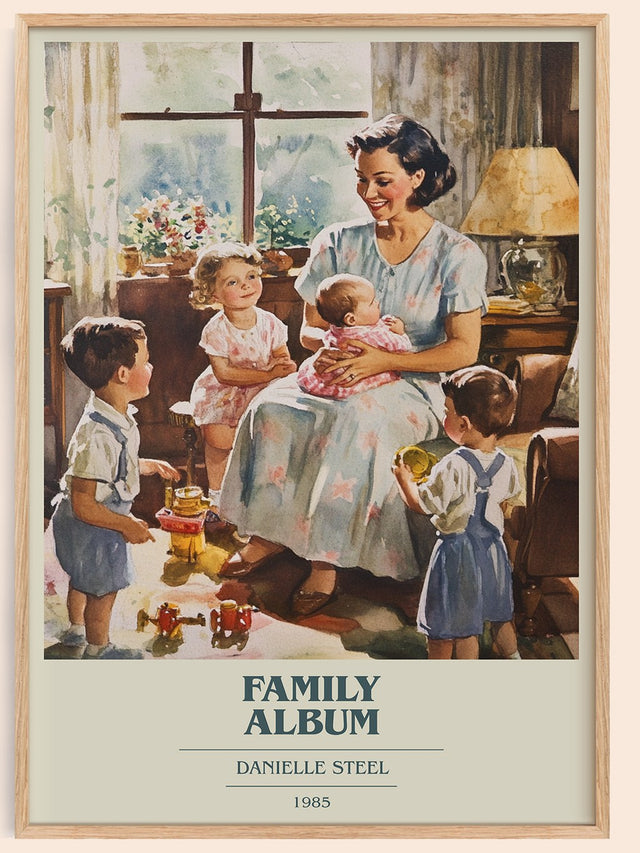 Family Album Book Cover Poster by Danielle Steel