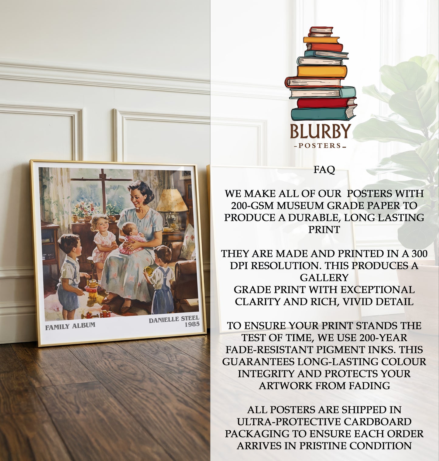 Family Album Literary Art Print by Danielle Steel