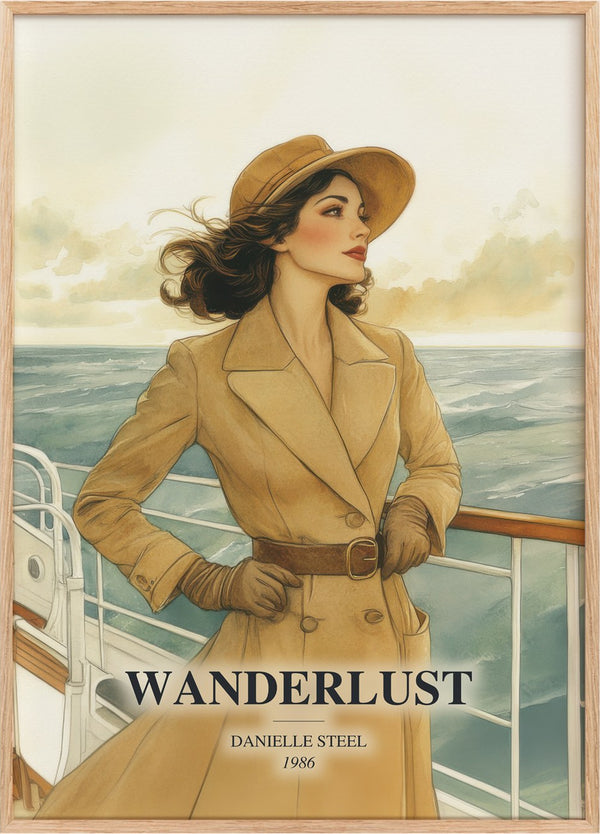 Wanderlust Book Watercolour Illustration by Danielle Steel