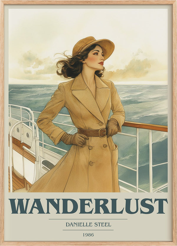 Wanderlust Book Cover Poster by Danielle Steel