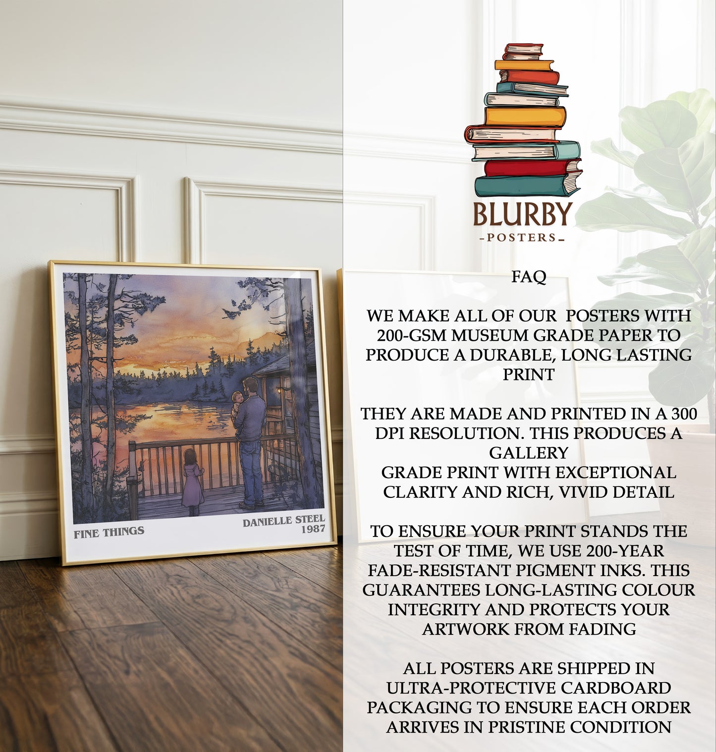 Fine Things Literary Art Print by Danielle Steel