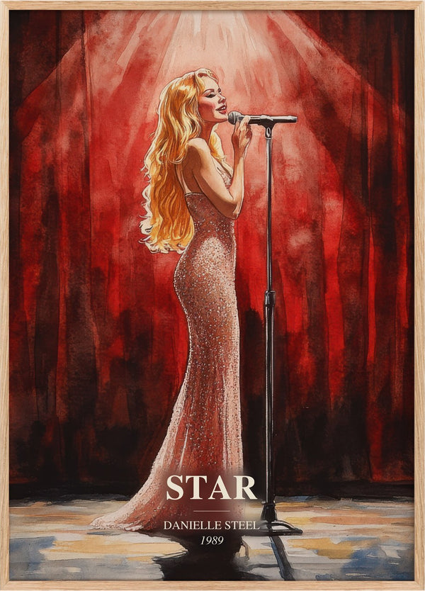 Star Book Watercolour Illustration by Danielle Steel