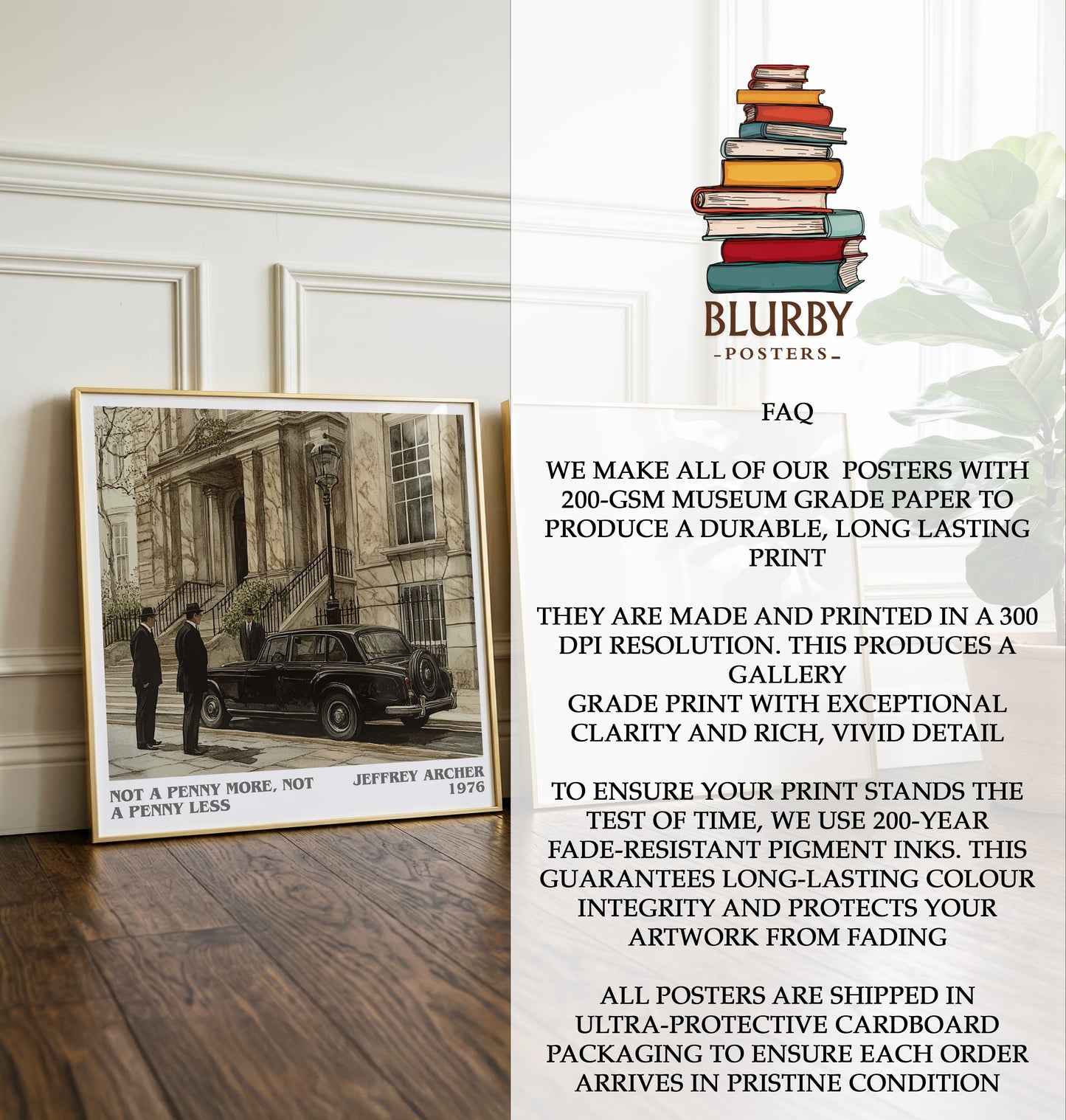Not a Penny More, Not a Penny Less Literary Art Print by J. Archer