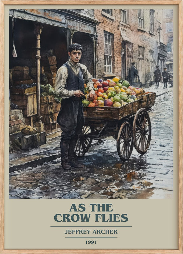 As the Crow Flies Book Cover Poster by Jeffrey Archer