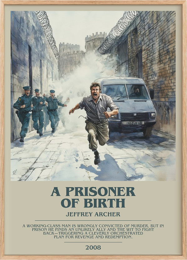 A Prisoner of Birth Bookish Wall Art by Jeffrey Archer