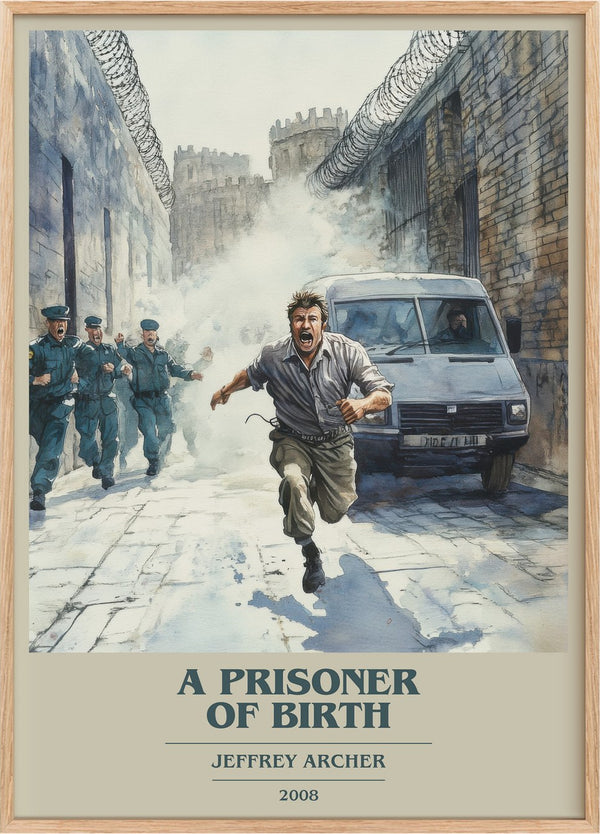 A Prisoner of Birth Book Cover Poster by Jeffrey Archer