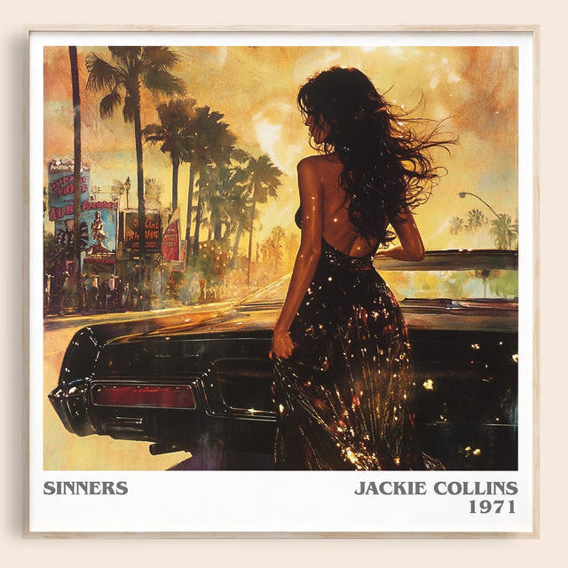 Sinners Literary Art Print by Jackie Collins