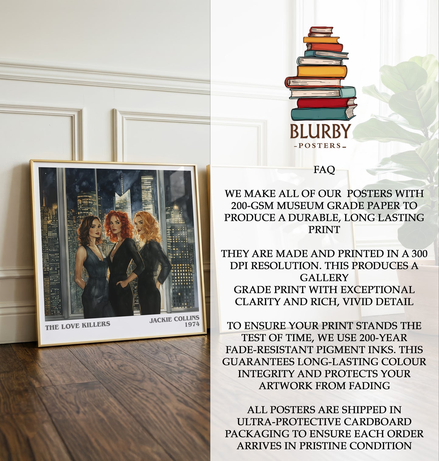 The Love Killers Literary Art Print by Jackie Collins