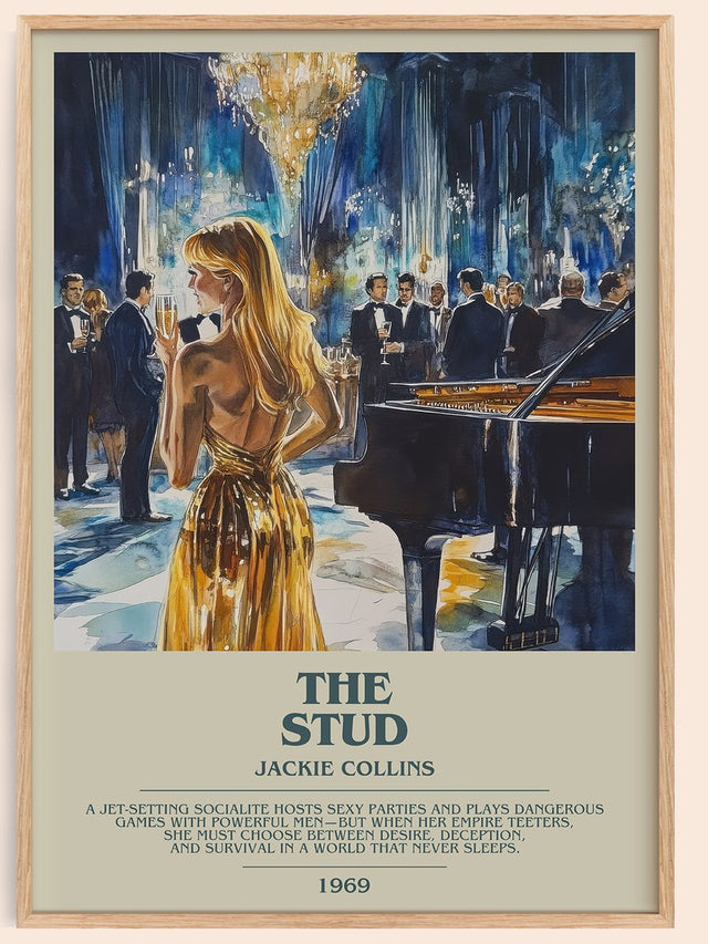 The Stud Bookish Wall Art by Jackie Collins