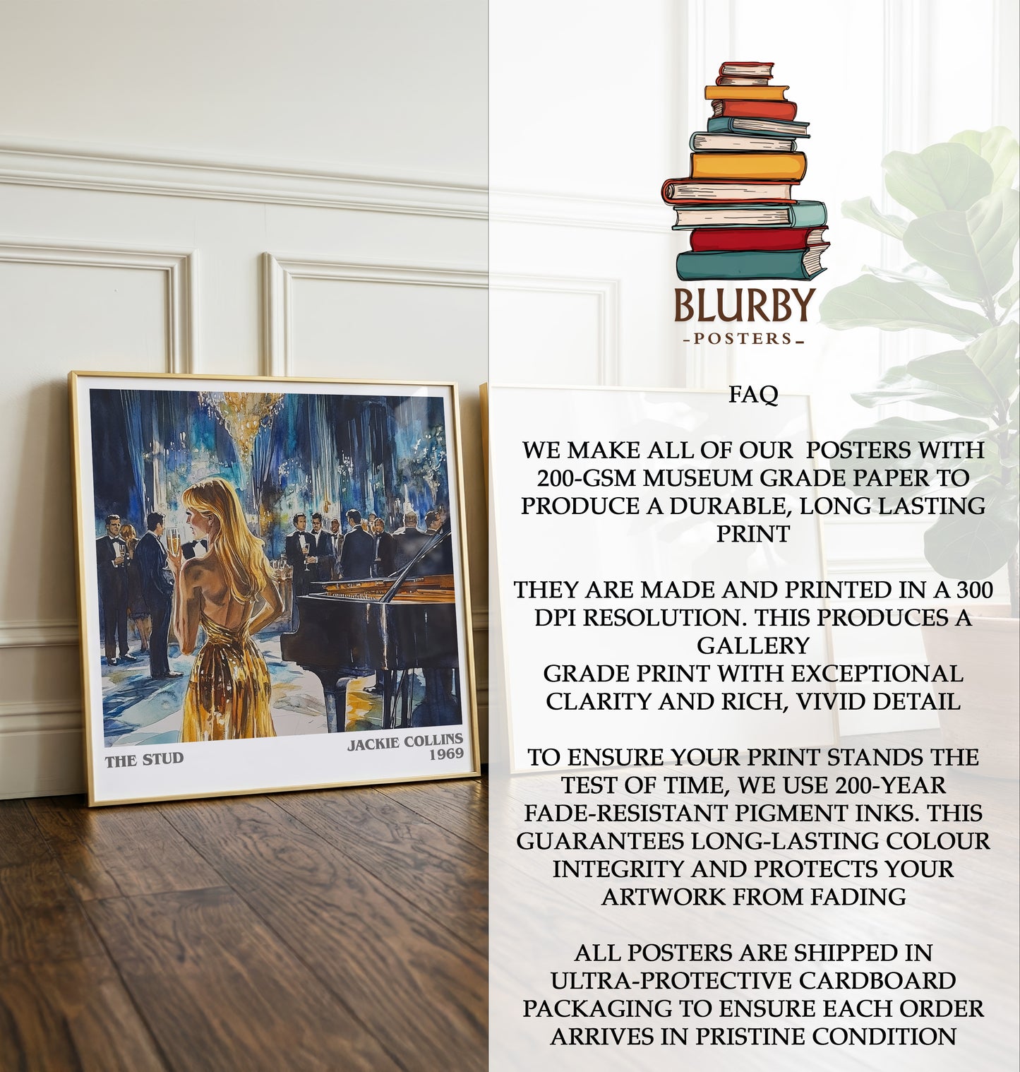 The Stud Literary Art Print by Jackie Collins