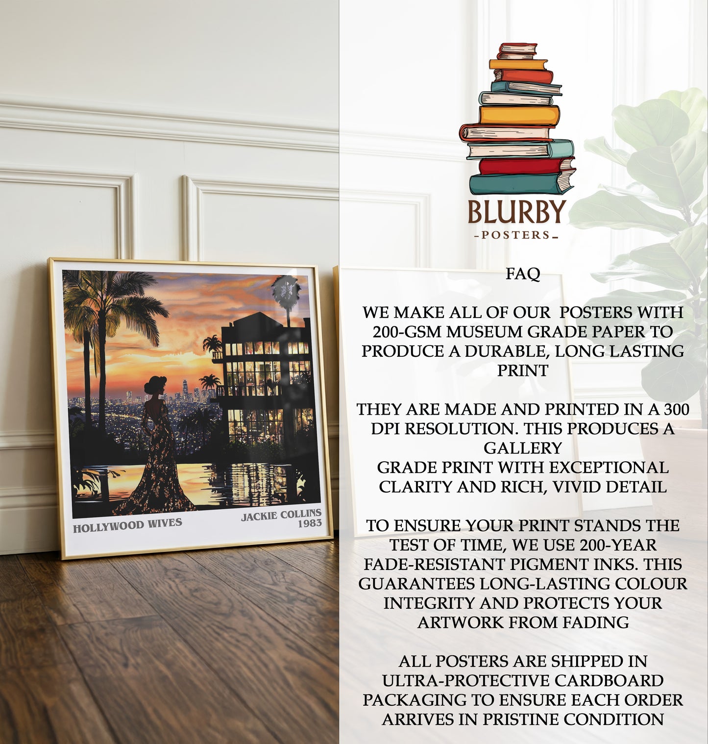 Hollywood Wives Literary Art Print by Jackie Collins