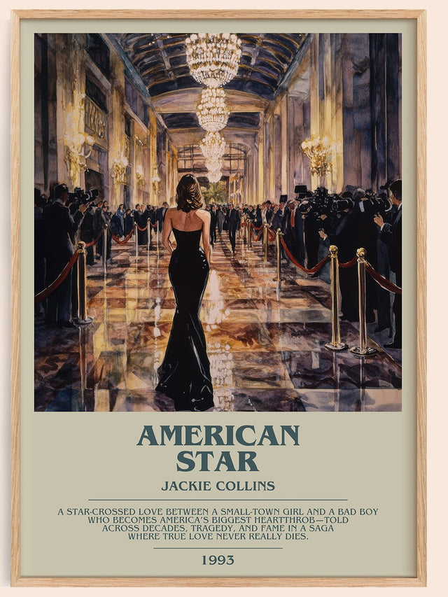 American Star Bookish Wall Art by Jackie Collins