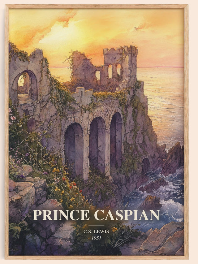 Prince Caspian Book Watercolour Illustration by C.S. Lewis