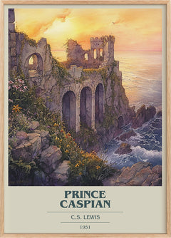 Prince Caspian Book Cover Poster by C.S. Lewis