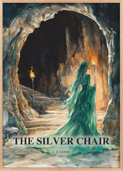 The Silver Chair Book Watercolour Illustration by C. S. Lewis