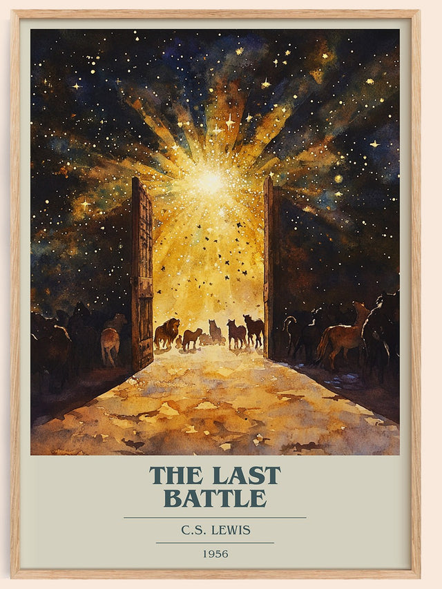 The Last Battle Book Cover Poster by C. S. Lewis