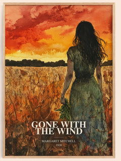 Gone With The Wind Book Watercolour Illustration by Margaret Mitchell