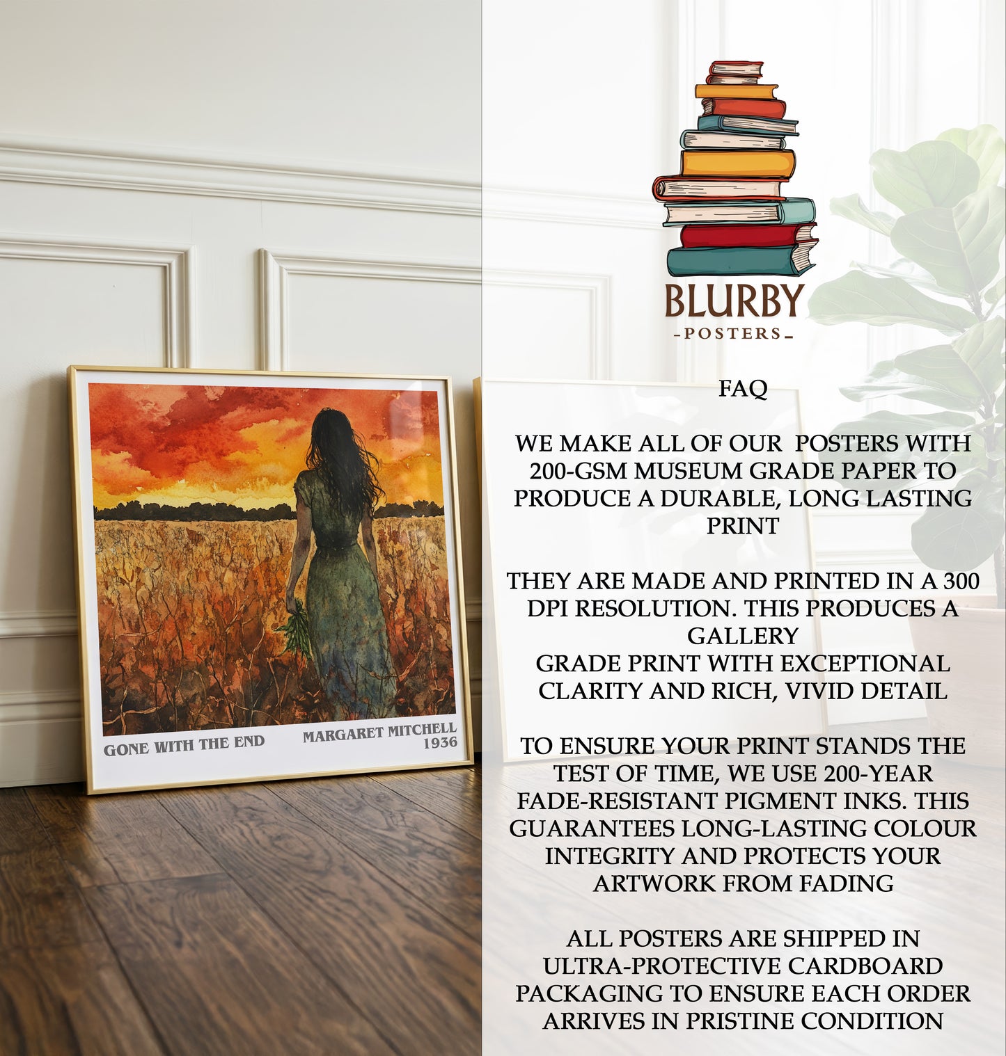 Gone with the Wind Literary Art Print by Margaret Mitchell