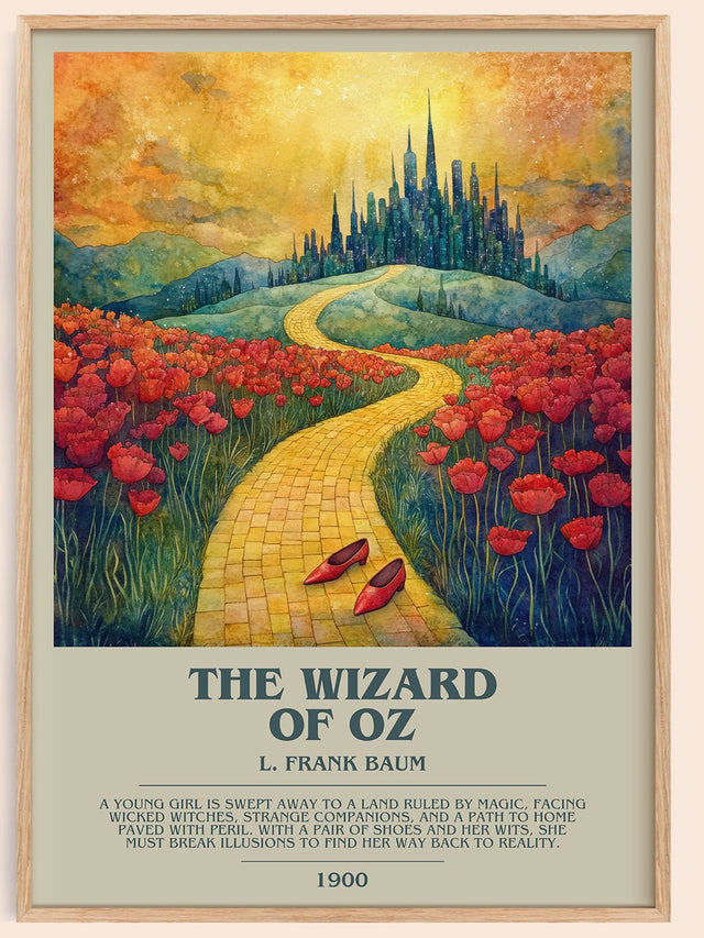 The Wizard Of Oz Bookish Wall Art by L. Frank Baum
