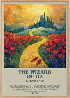 The Wizard Of Oz Bookish Wall Art by L. Frank Baum