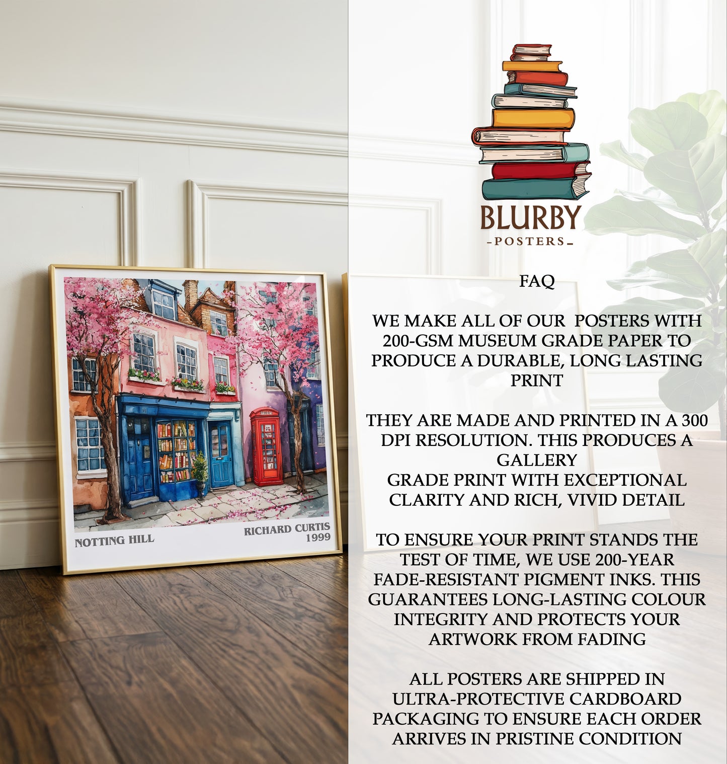 Notting Hill Literary Art Print by Richard Curtis