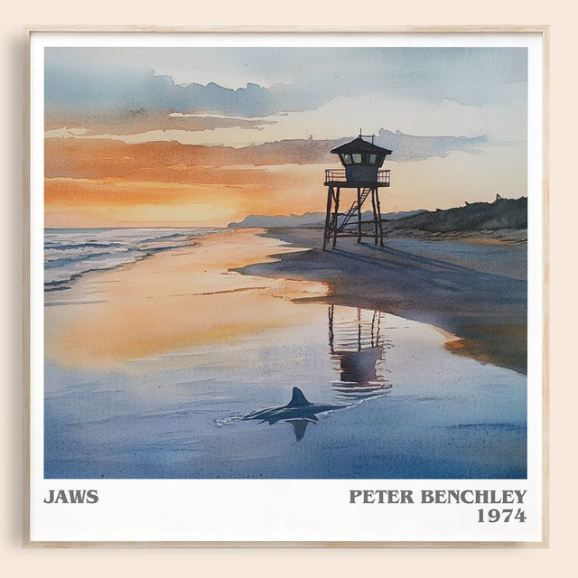 Jaws Literary Art Print by Peter Benchley