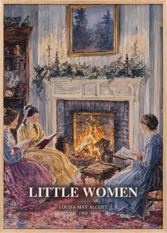Little Women Book Watercolour Illustration by Louisa May Alcott