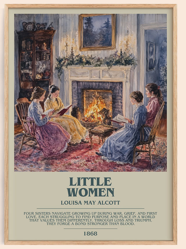 Little Women Bookish Wall Art by Louisa May Alcott