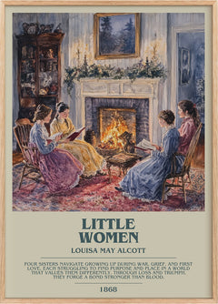 Little Women Bookish Wall Art by Louisa May Alcott