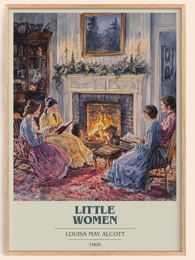 Little Women Book Cover Poster by Louisa May Alcott