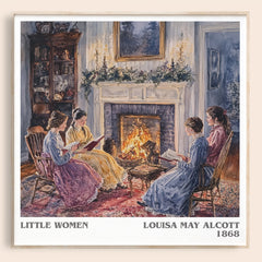 Little Women Literary Art Print by Louisa May Alcott