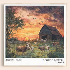 Animal Farm Literary Art Print by George Orwell