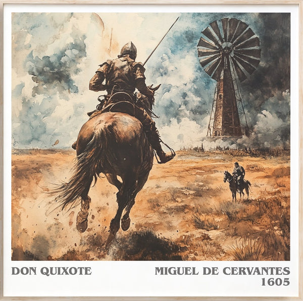 Don Quixote Literary Art Print by Miguel De Cervantes