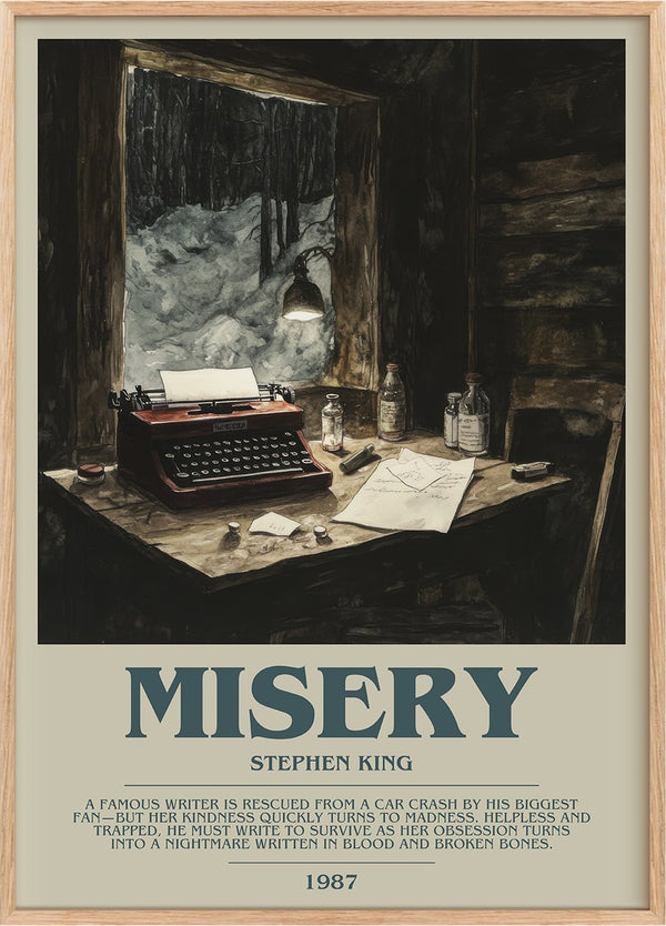 Misery Bookish Wall Art by Stephen King