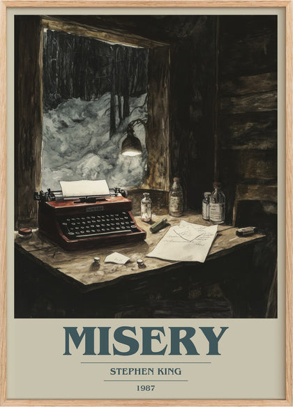 Misery Book Cover Poster by Stephen King