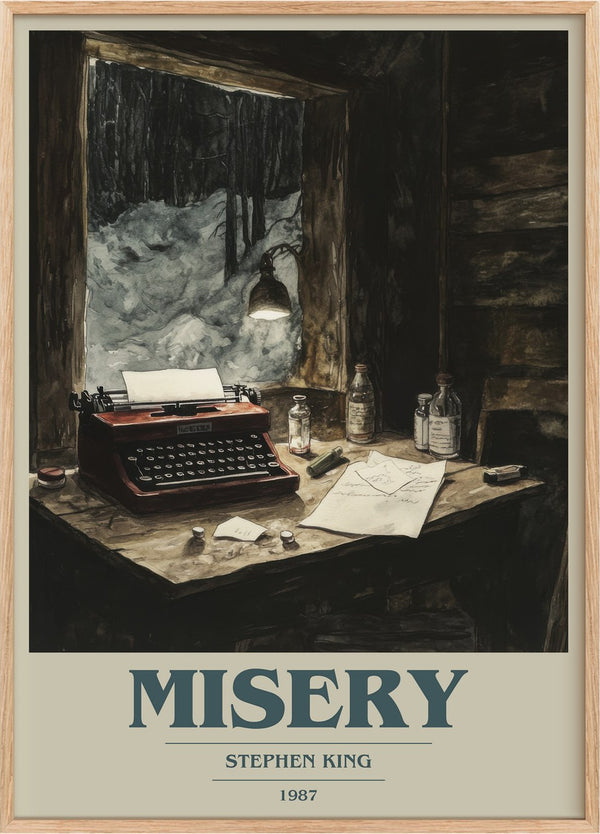 Misery Book Cover Poster by Stephen King