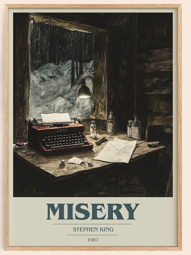 Misery Book Cover Poster by Stephen King