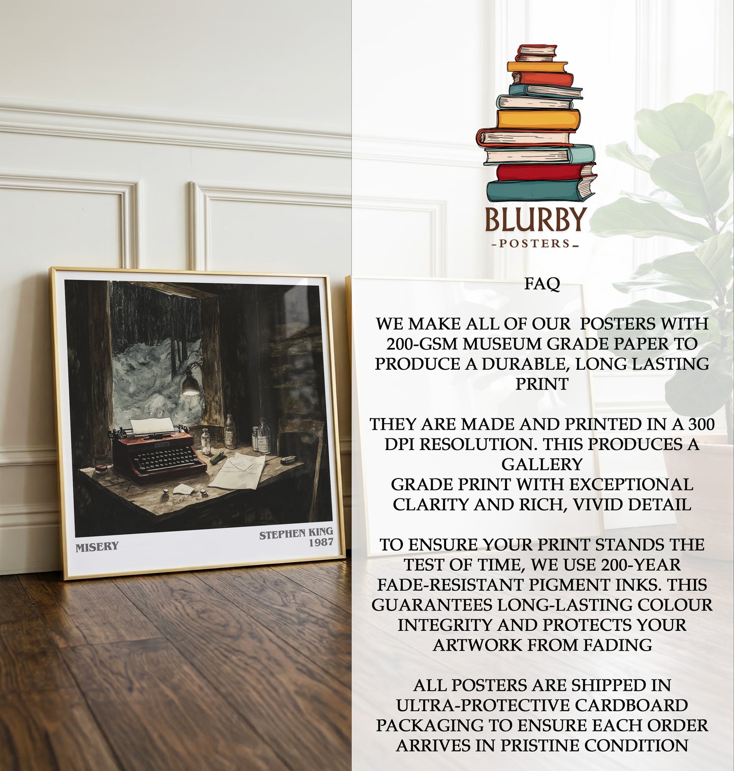 Misery Literary Art Print by Stephen King