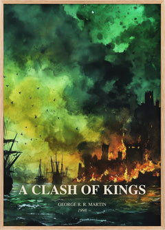 A Clash Of Kings Book Watercolour Illustration by George R. R. Martin